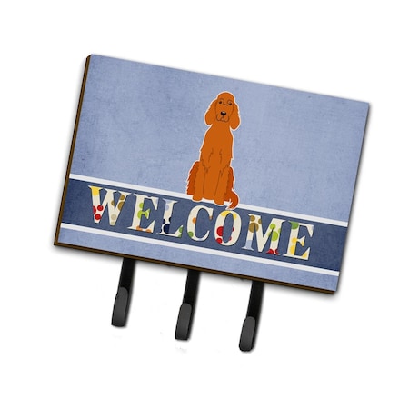 Carolines Treasures Irish Setter Welcome Leash or Key Holder BB5645TH68